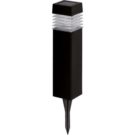 Lampada solare da giardino a picchetto nera 57cm IP44 (1/2)
