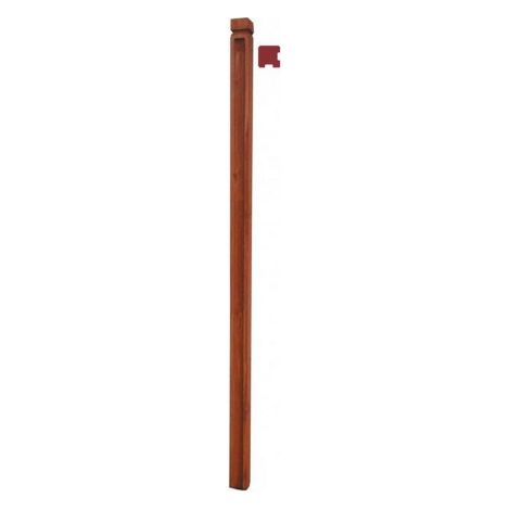 Palo angolare in legno trattato cm 6x6x180 per pannello grigliato da terrazzo giardino esterno