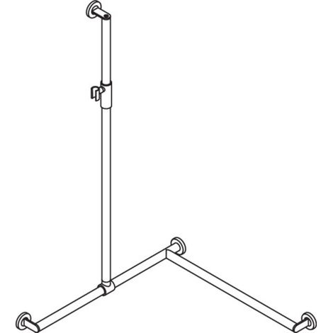 HEWI 900.35M30060 ER DUHA, ø:32, re, A1:1250, W1/W2:765