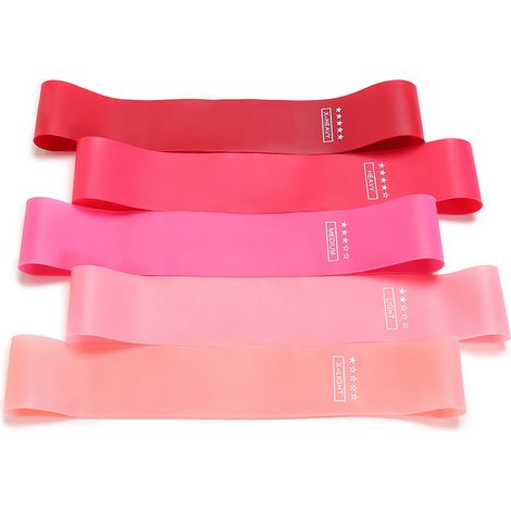 Bandes élastiques de résistance pour exercices physiques, entraînement musculaire et renforcement corporel, accessoire de sport pour home gym et musculation à domicile (1/5)