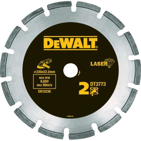 Dewalt DT3773-XJ - Disco de diamante 230mm corte de materiales abrasivos y hormigon