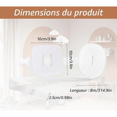 Baby Bed Strap White (1/2)