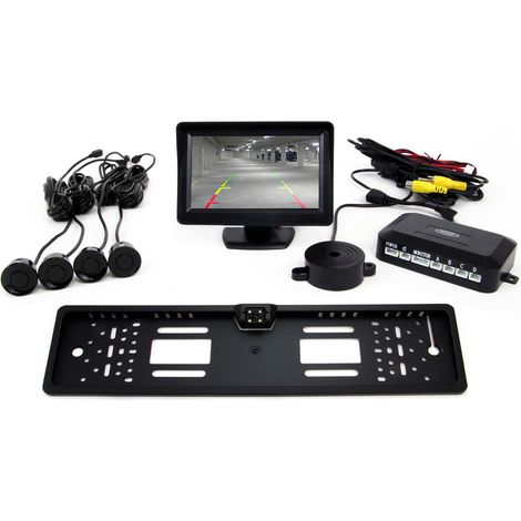 Kit di sensori TFT01 da 4,3" con telecamera LED CAM-402, 4 sensori, nero (1/5)