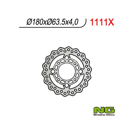 DISCO DE FRENO DELANTERO NG KTM QUAD 450/505/525 (180X63.5X4) WAVE
