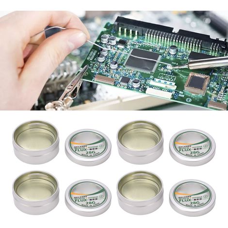 Diese Lötspitzen-Reparaturpaste wird in 4er-Packs verkauft und reinigt Lötmittelreste, beseitigt Schwärzungen, desoxidiert und repariert 28 g Reparaturpaste für Lötspitzen. (1/5)