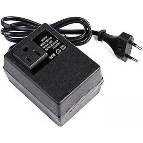 Transformateur 220V vers 110V 200 W – Prise européenne intégrée, compact et sécurisé pour appareils américains