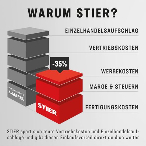 STIER Schraubendreher-Satz mit Schlagkappe und Halter, 14-teilig