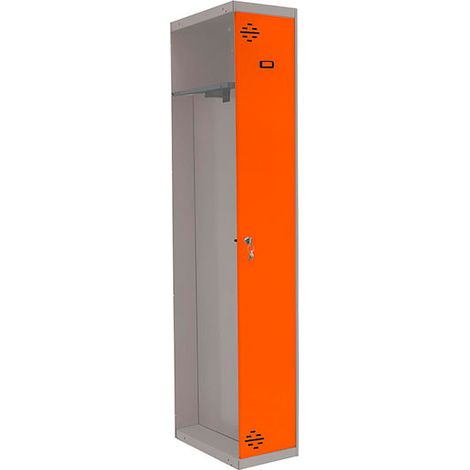 Simonrack Simonlocker Metallische Garderobe Grau Orange 1800x400x500 mm