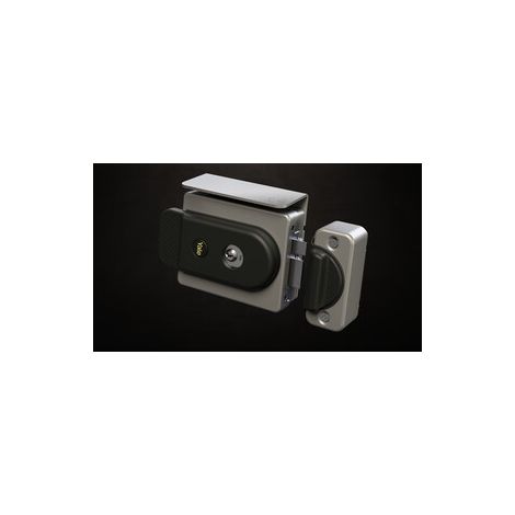 YALE 770 SERRATURA APPL ELETT P/FERRO E40/80 REV ARGENTO