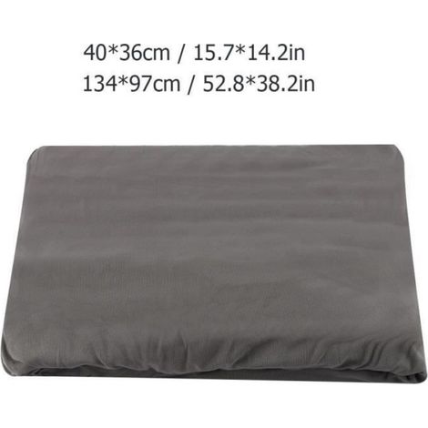 2 Housses de canapé Polyester Gris Déhoussable Lavable pour 3 et 2 places Intérieur (1/4)