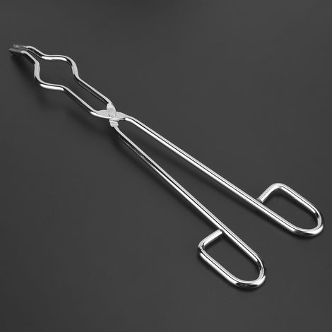 Pince en acier inoxydable pour creuset et bécher, fixation par rivet aviation, 300mm (11,81in) (1/5)