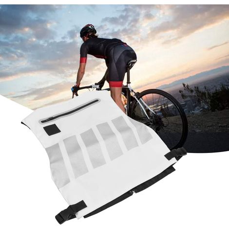 Chaleco de seguridad [Poliéster] [Reflectante] [Bolsillos] [Ajustable] [48 x 43 cm] para ciclismo, correr, perros, obras de construcción (1/5)