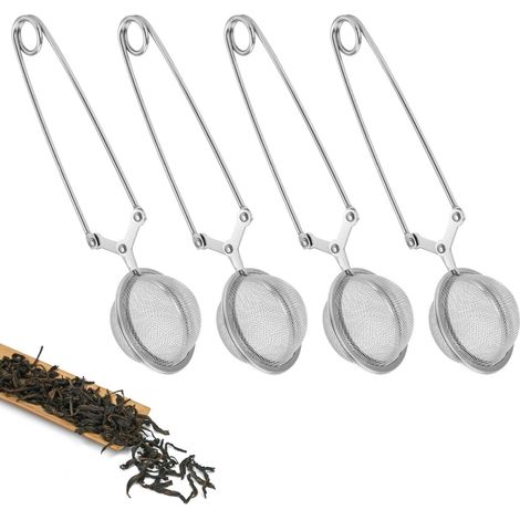Lot de 4 infuseur à thé,acier inoxydable,boule à thé,pour thé en vrac et épices,cuisine (1/5)