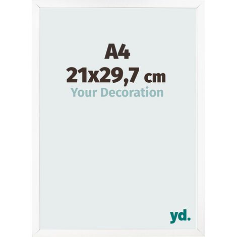 yd. - Cadre photo A4 21x29.7 - Blanc Mat - MDF - Bologna (1/5)