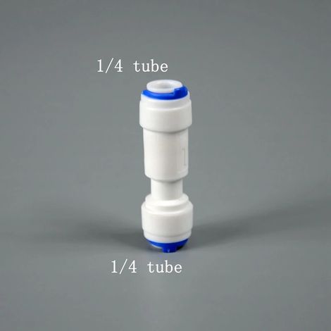 Raccord rapide pour tube PE de 6 1/4 po de diamètre extérieur, système de filtration d'eau potable par osmose inverse familial (1/5)