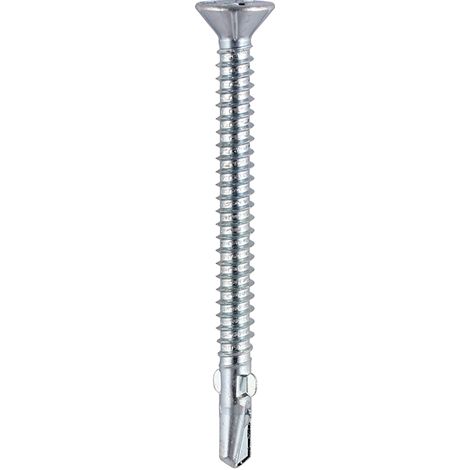 TIMCO Self-Drilling Wing-Tip Steel to Timber Light Section Silver Screws  - 4.8 x 38 (1/2)