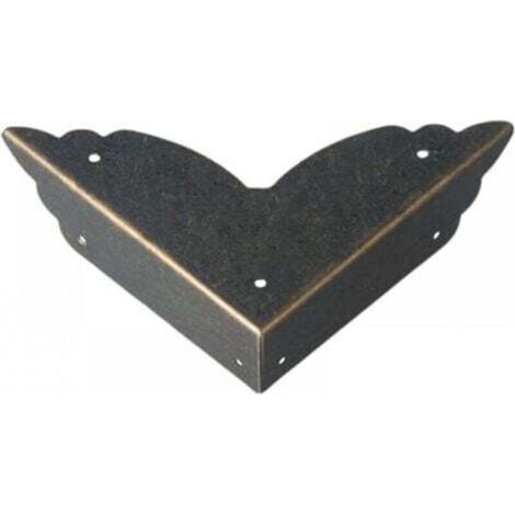Lot de 12 protections d'angle pour meubles, protection en métal, coin bébé, table, les bords boîte, enfants (noir), Taille unique (1/4)