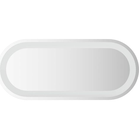 Espejo de baño LED Transparente 70 x 30 cm vidrio templado vidaXL (1/5)