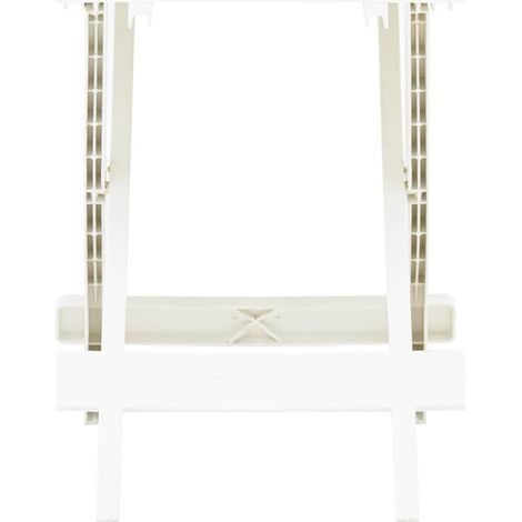 Maison Exclusive - Gartentisch Klappbar Weiß 45x43x50 cm Kunststo