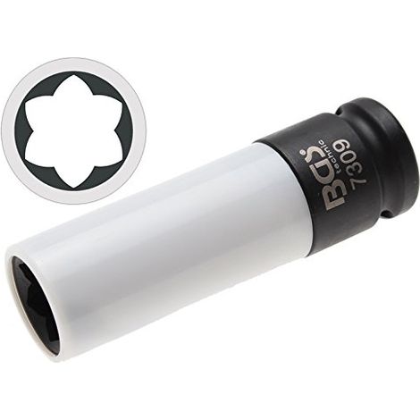 Llave de vaso especial para tuercas de rueda  para Mercedes-Benz Clase S  entrada 12,5 mm (1/2")