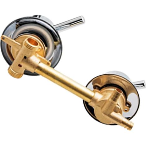 Mitigeur douche 2 voies en laiton avec cartouche céramique, poignée épaisse, distance réglable 10-14,5 cm (1/5)