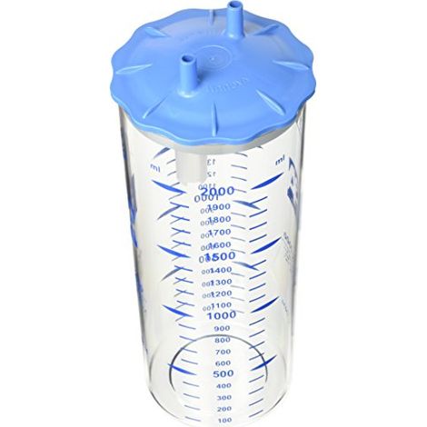 Gima 28294 Vaso Autoclavabile per Sacche Monouso con Coperchio, 2000 ml (1/2)