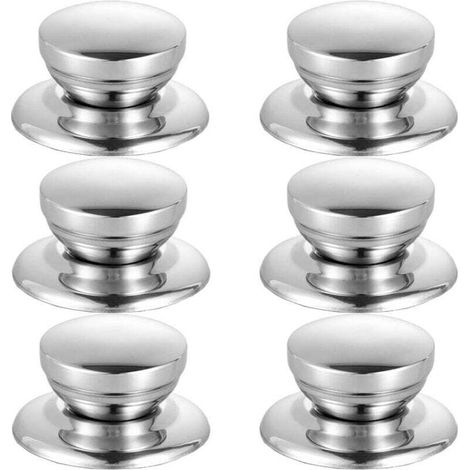 6PCS Lid Knob Pot Lid Knobs Pot Lid Handle Replacement Pot Lid Knobs Handle Pot Knob Universal Heat Resistant Stainless Steel MUMU (1/4)
