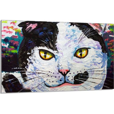 Glasschutzplatte für den Herd 80x52 Cat (1/5)