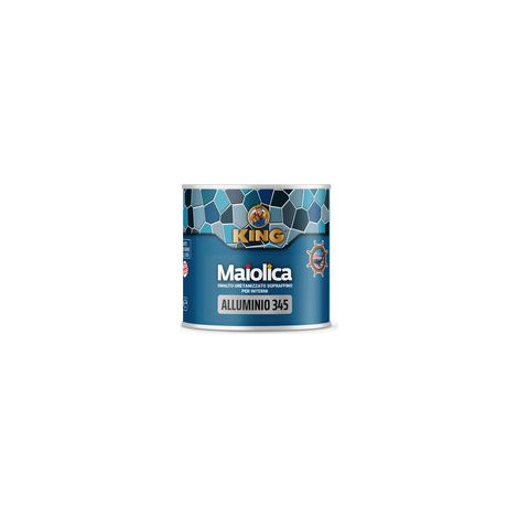 6PZ SMALTO "MAIOLICA" ALLUMINIO 345 GR.100 (1/2)