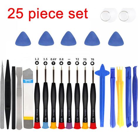 Kit de réparation smartphone : outil d'ouverture, tournevis de précision, set de leviers pour Samsung Xiaomi iPhone, pack maintenance mobile. (1/4)