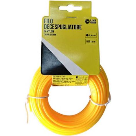 C FILO DECESPUGLIATORE TONDO YELLOW-R 2,4MMX 15M