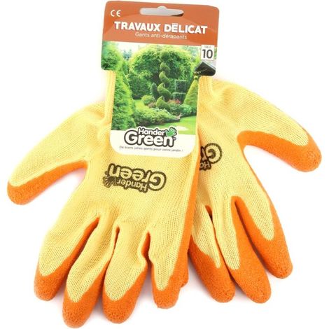 Gants haute qualité. Travaux délicat Multi-fonctionnel Taille 10. HanderGreen®