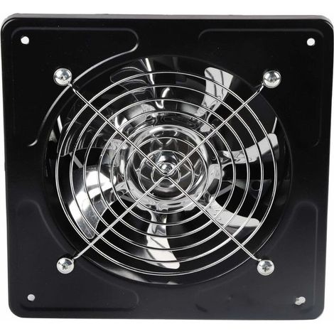 6" Ventilateur Extracteur D'Air Diamètre Du Trou De Perçage 150Mm Extracteur D'Air 40W Ventilateur D'Extraction Mural Pour Cuisine Salle De Bain(Black) (1/5)