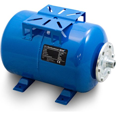 Stahl Membrankessel 24L Druckkessel Hauswasserwerk Kessel inkl Membran 1 Zoll Anschluss max. Druck 6 Bar (1/5)
