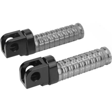 Repose-pieds avant de moto, pédales de rechange en alliage d'aluminium CNC pour CFMOTO 650NK, 400NK, 250NK, 150NK, 650MT et 800MT, gris (1/5)