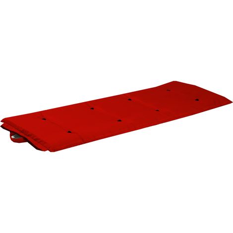 Matelas futon coton voyage enroulable compact et fait main Couleur Rouge 70 X 190 cm (1/2)