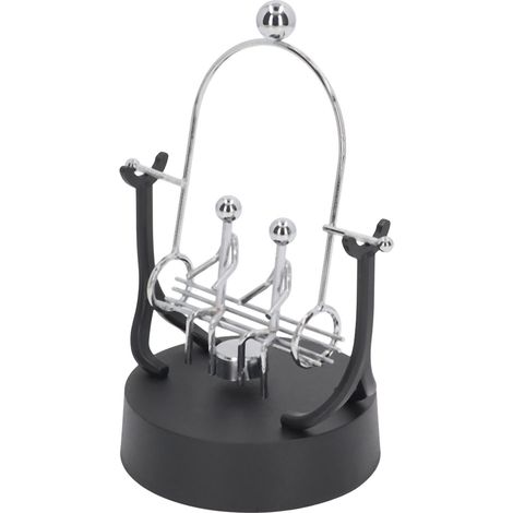 Machine à mouvement perpétuel pour couples, en forme de balançoire, en fer forgé, finition électroplaquée, modèle à mouvement perpétuel pour bureau. (1/5)
