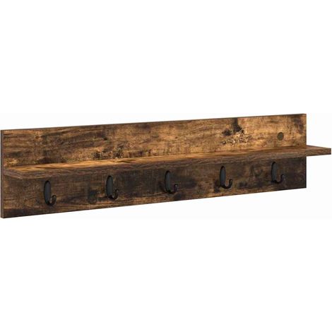 Maison Exclusive - Wandmontierter nachttisch Geräucherte Eiche 80 (1/5)