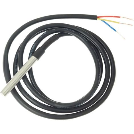 Sensor de temperatura Shelly ds18b20 impermeable acero 3 m (1/3)