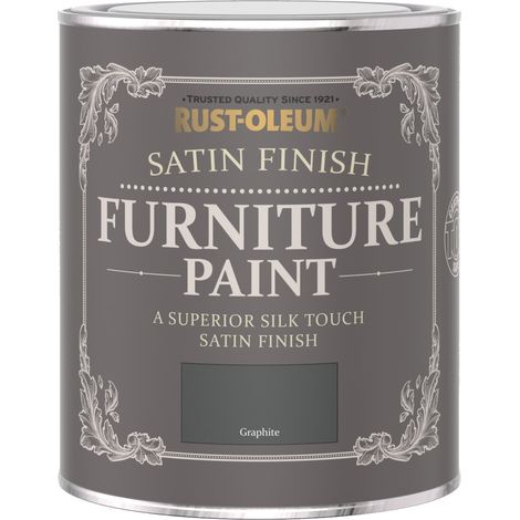 Rust-Oleum Satin Furniture Paint - Graphite - 125ML