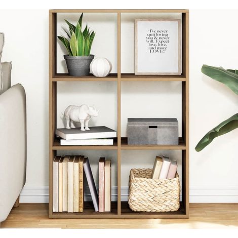 vidaXL Libreria Divisorio Rovere 69,5x29x103,5 cm in Truciolato