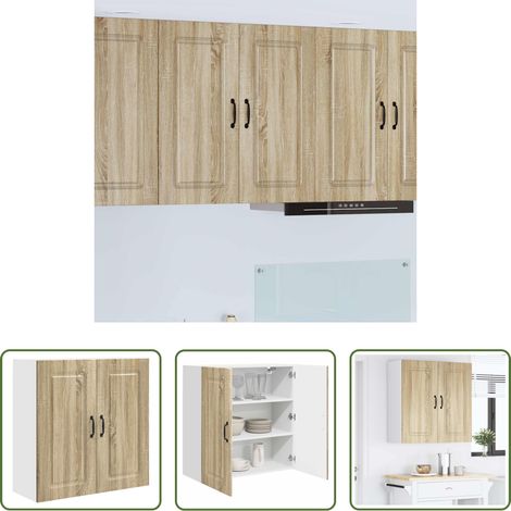 vidaXL Holzwerkstoff -  Küchenschrank Kalmar Sonoma-Eiche 80 x 31 x 80 cm Holzwerkstoff (1/5)