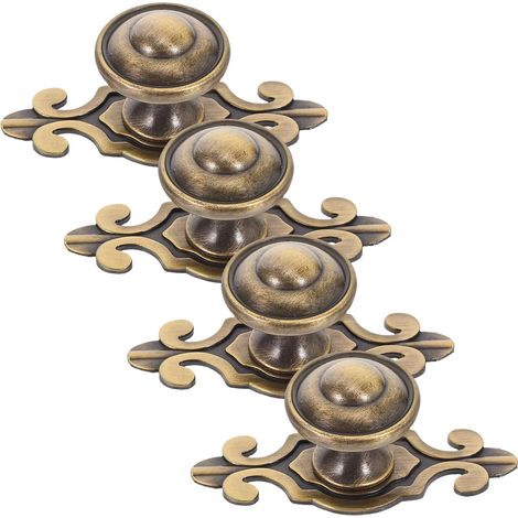 Lot de 4 poignées porte style européen vintage en alliage zinc (1/5)
