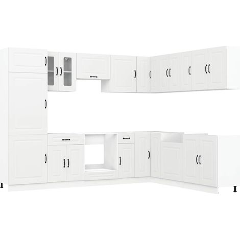 Set Mobili da Cucina 14 pz Kalmar Bianco Legno Multistrato vidaXL (1/5)