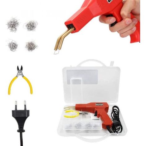 Saldatrice plastica 220V 50W kit riparazione saldatore saldatura con graffette (1/5)
