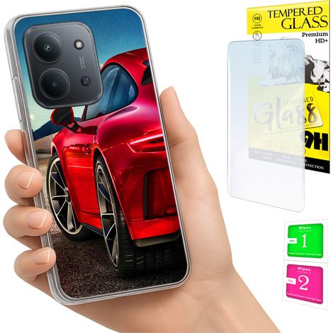Funda para Xiaomi Redmi 15C 4G de 171 mm con foto y cubierta trasera de cristal 9H. (1/5)