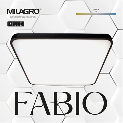FABIO LED-Deckenleuchte Schwarz MILAGRO ML7935 (1/5)