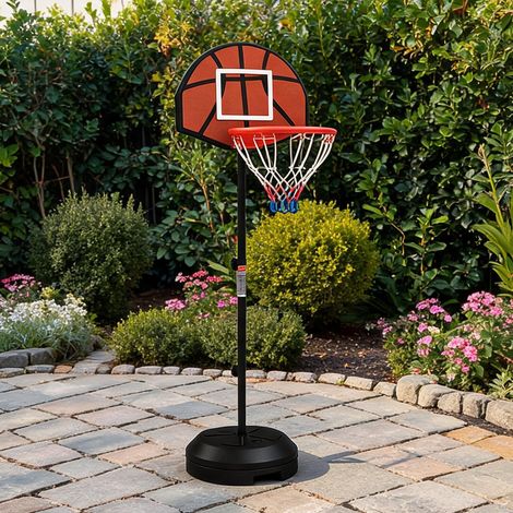 Panier de basket braun Schwarz en stahl PE 38 x 38 x 179 cm (1/5)