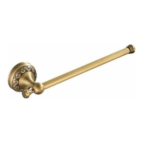 Towel rack New retro embossed copper towel rack for bathroom toilet (F8331 Antique short single bar) (1/5)