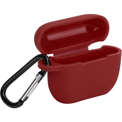 Étui pour écouteurs en silicone rouge bordeaux pour Apple AirPods Pro/3e génération Bluetooth (1/5)